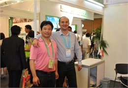 第18屆國際食用菌大會，與波蘭Champion出口總監(jiān)Tadeusz Raginiak一起2012.08.27