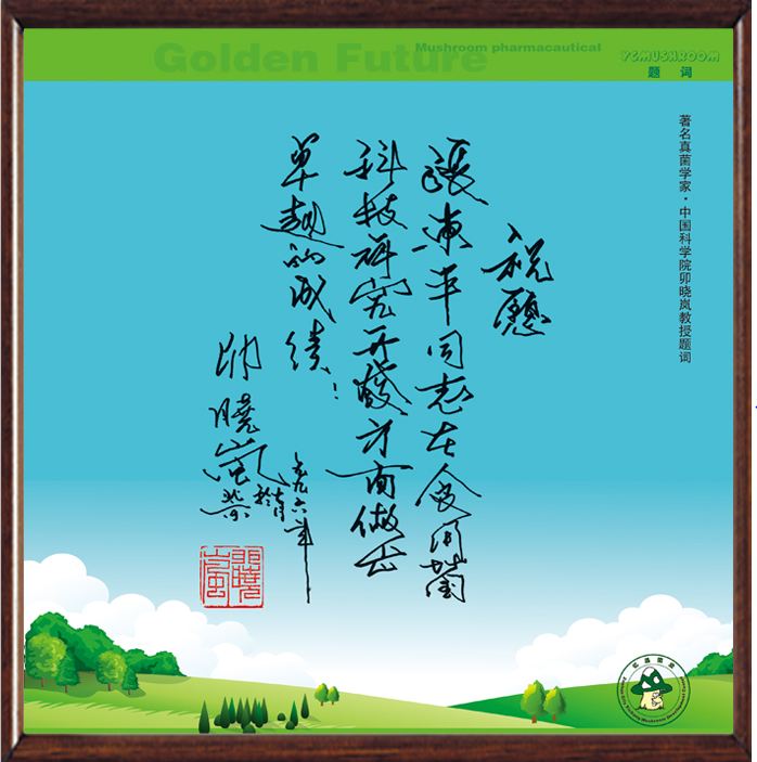 中國(guó)科學(xué)院卯曉嵐教授題詞-億昌菌業(yè)